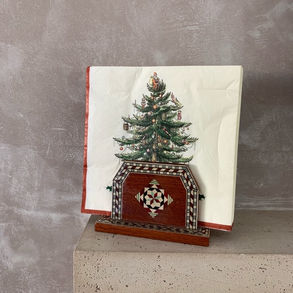 ❤️Wood Inlay Napkin Holder - Picture 5 of 8